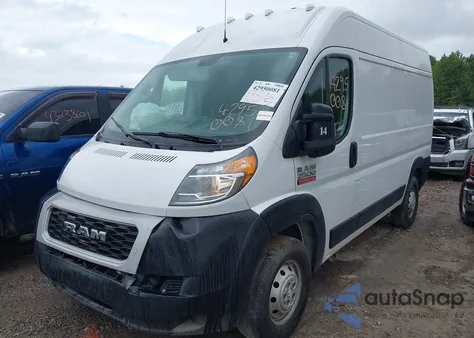 2019 Ram Promaster 2500 High Roof 136 Wb from USA, damaged, VIN 3C6TRVCG6KE530998